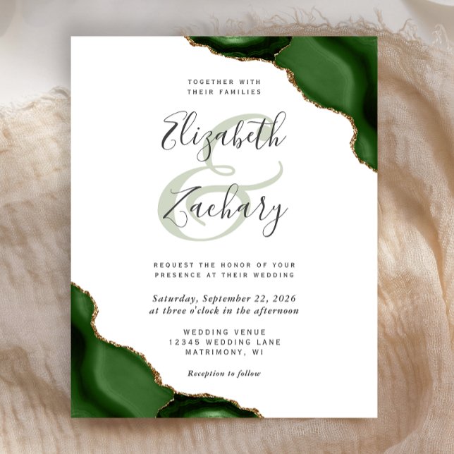 Budget Hunter Green Agate Corners Wedding (Skapare uppladdad)