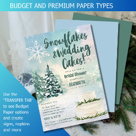 BUDGET Hygge Snöflingor Bröllop Cake Möhippa