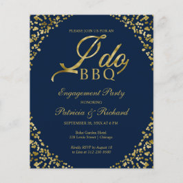 Budget I DO BBQ Engagemang Party Inbjudningar