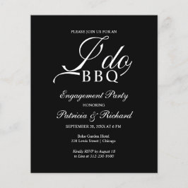 Budget I DO BBQ Engagemangsfest Inbjudningar