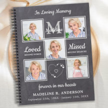 Budget i Loving Memory Rustic Funeral Guest Bok
