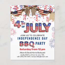 BUDGET Independence day Fireworks BBQ-inbjudan