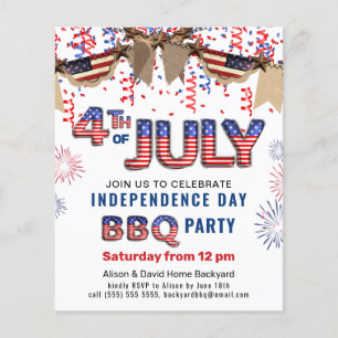 BUDGET Independence day Fireworks BBQ-inbjudan
