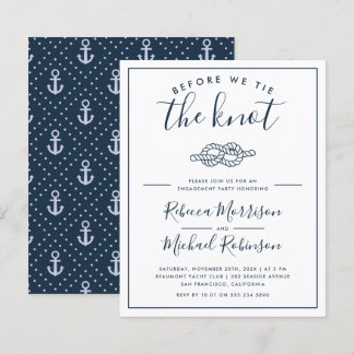 Budget innan vi knyter knuten, nautiskt förlovning