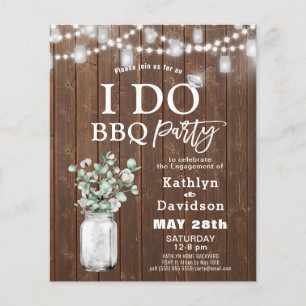 BUDGET JAG Gör Eukalyptus BBQ-inbjudan Flygblad