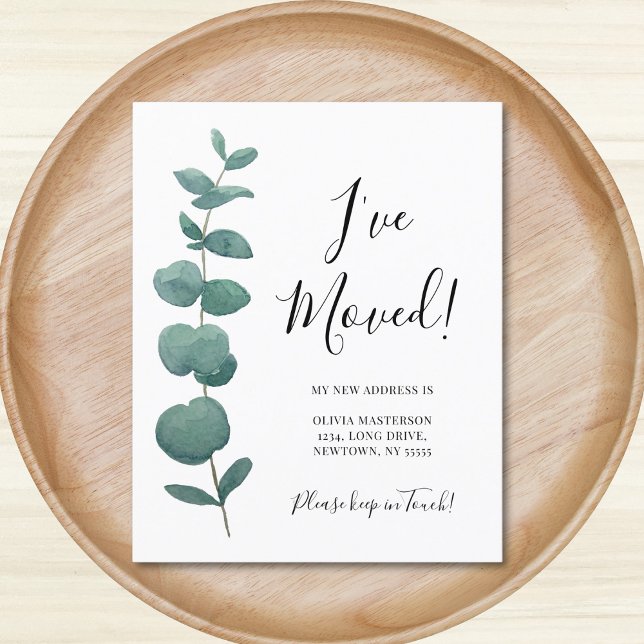 Budget jag har Flyttat byte av Adress Eucalyptus (Skapare uppladdad)