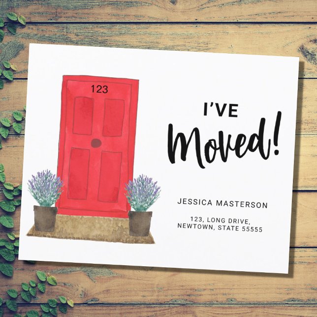 Budget jag har Flyttat meddelande om dörrens Flytt (Skapare uppladdad)