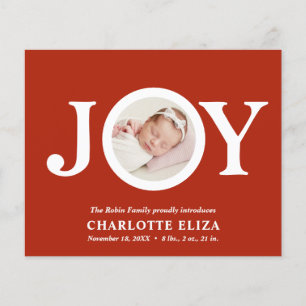 BUDGET Joy RED CHIC Photo Baby Första jul