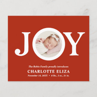 BUDGET Joy RED CHIC Photo Baby Första jul