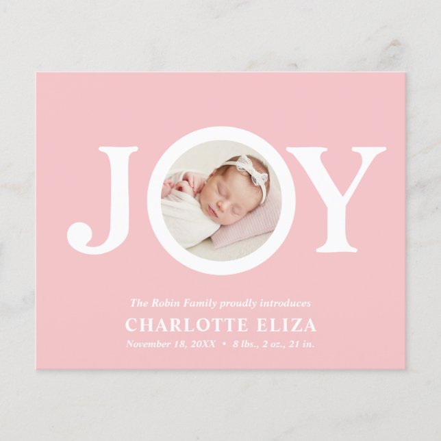 BUDGET Joy Rosa CHIC Photo Baby Första jul (Framsida)