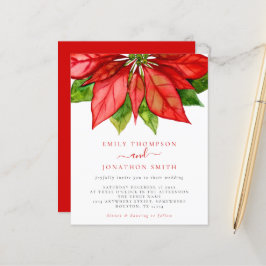 Budget jul Bröllop Large Red Poinsettia