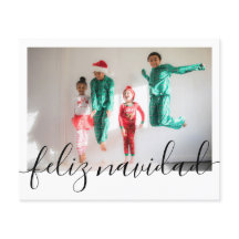 BUDGET Jul Feliz Navidad Typography Photo