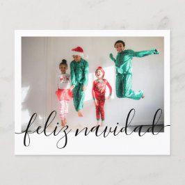 BUDGET Jul Feliz Navidad Typography Photo