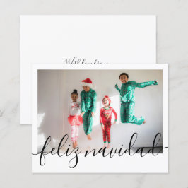 BUDGET Jul Feliz Navidad Typography Photo