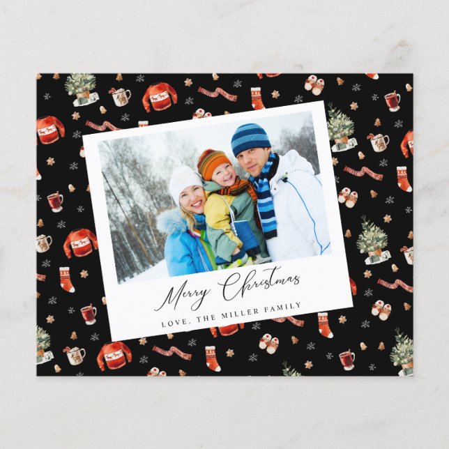 Budget Jul Instant Foto Festive Jul  Flygblad (Framsidan)