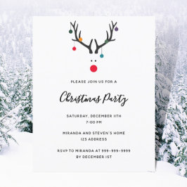 Budget jul party - Modern reninbjudan