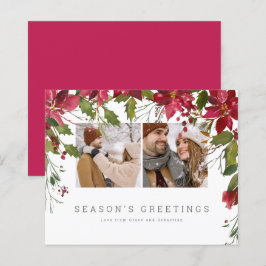 BUDGET Jul Poinsettia Photo Personlig