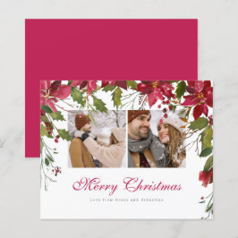 BUDGET Jul Poinsettia Photo Personlig