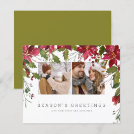 BUDGET Jul Poinsettia Photo Personlig