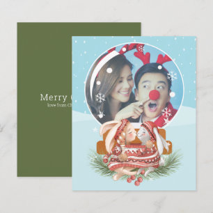 BUDGET Jul Snö Globe Rabbit par Photo