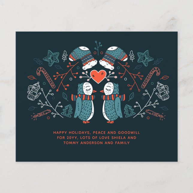 Budget jul Uggla Hygge Scandinavian Folk Art (Framsida)