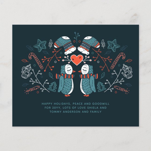 Budget jul Uggla Hygge Scandinavian Folk Art (Framsida)