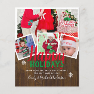 BUDGET Julkort - Collage Flygblad