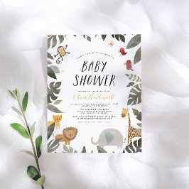 Budget Jungle Animals Storybook Boy Shower