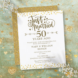 Budget Just Married 50-årsjubileum Inbjudan