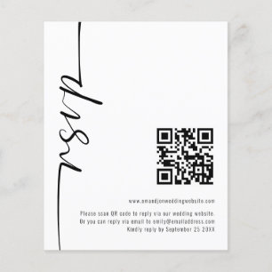 Budget Kalligrafi QR-kod Bröllopsanmälan