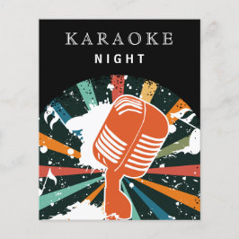 Budget Karaoke Nattfest-inbjudan