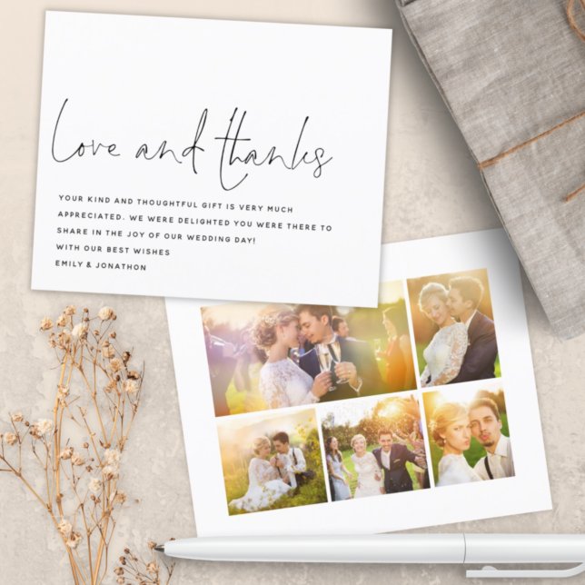 Budget Kärlek Tack 5 foton Bröllop Tack (Skapare uppladdad)