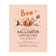Budget Kids Halloween Costume Party-inbjudan
