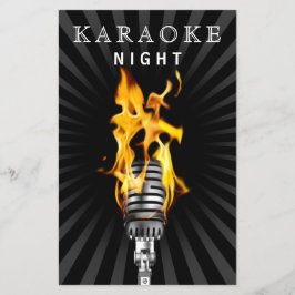 Budget Klassisk Mikrob Karaoké Kväll Party Inbjuda