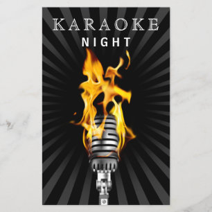Budget Klassisk Mikrob Karaoké Kväll Party Inbjuda