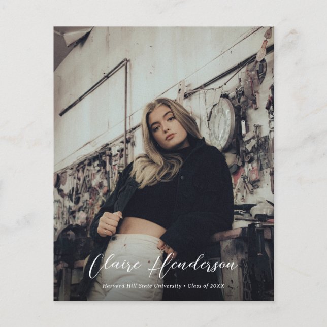 Budget Klassisk överlagring fotokollage examen (Framsida)