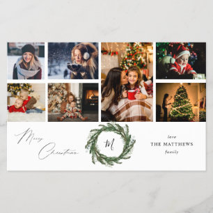 Budget Kransmonogram 7 Foto God Jul Flygblad