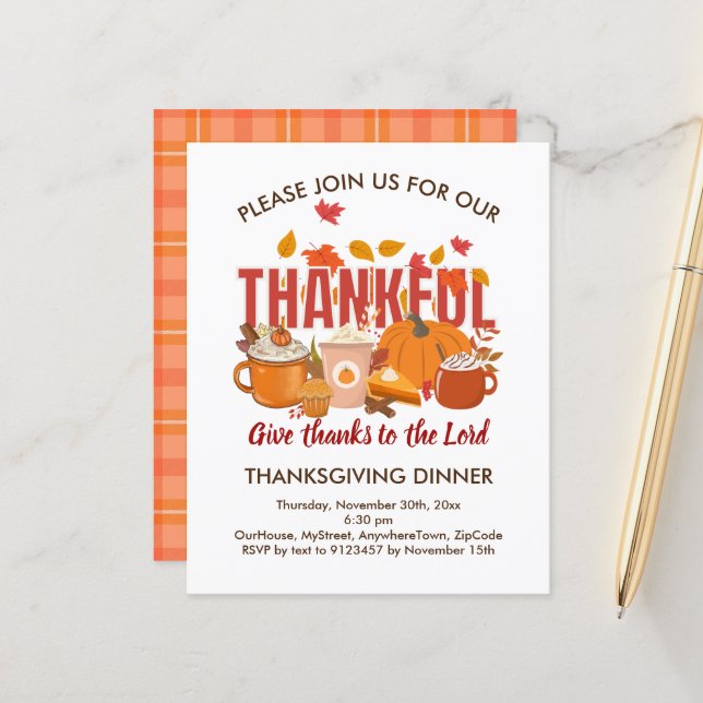 Budget Kristna Karo TACKSAM Thanksgiving (Fram/Back In Situ)