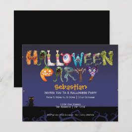 BUDGET Kul Halloweenfest Spooky typografi