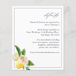 Budget Lemon Blommiga Detaljer Flygblad
