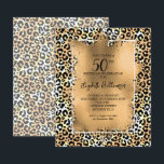 Budget Leopard 50:e Födelsedagsfest inbjudan<br><div class="desc">Liten 4, 5-tums x 5, 6-tums prisvärd födelsedagsfest inbjudan-budget har en elegant leopard-utskrift överlagrad med en faux-folie i guld och dina födelsedagsfester i chic-brev för ÅRSfödelsedag. De här födelsedagsinbjudningarna skrivs ut på pappra 110 lb halvglans i 3 storlekar. **VITE ENVELOPES ÄR FRIVILLIGA PÅ ORDERSIDAN. Se till att kontrollera din beställning...</div>