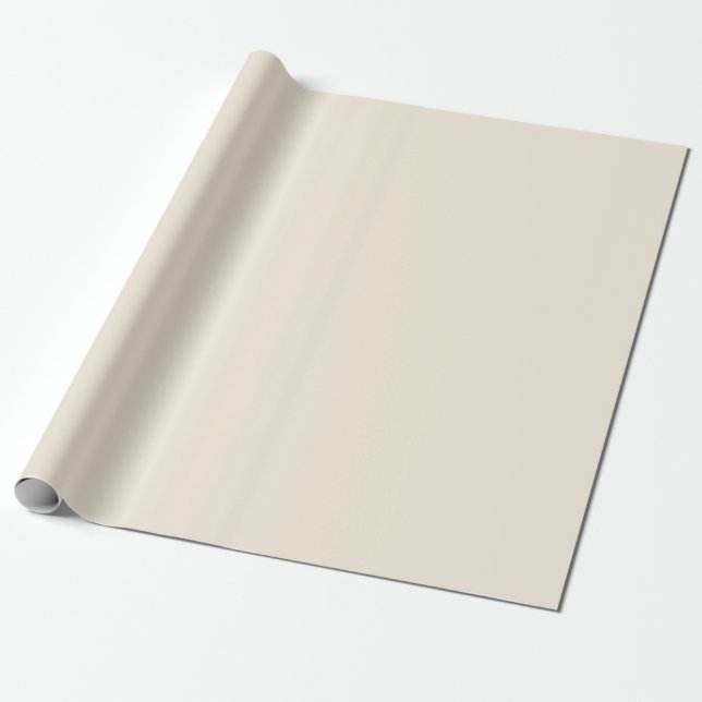 BUDGET Light BEIGE Monochrome Bröllop Presentpapper (Utrullad)