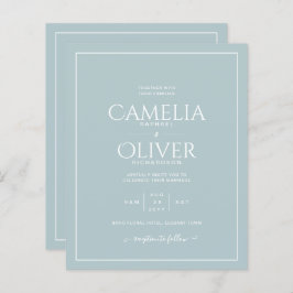 BUDGET Light Sage Grönt MONOCHROME Bröllop