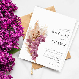 Budget Lila Blommigt Boho Bröllop