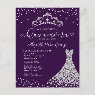 Budget Lila Diamond Gnistra Tiara Quinceanera