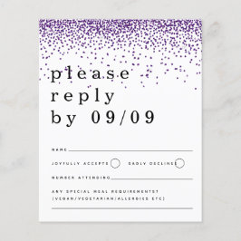 Budget Lila Glitter Confetti Bröllop OSA