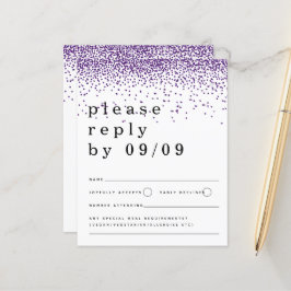 Budget Lila Glitter Confetti Bröllop OSA