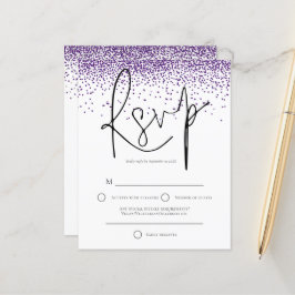 Budget Lila Glitter Confetti Bröllop OSA