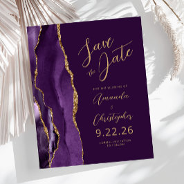 Budget Lila Guld Agat Plommon Skript Spara Datum