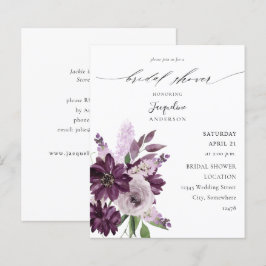 Budget Lila & Lavendel Blommig Bröllopsfest